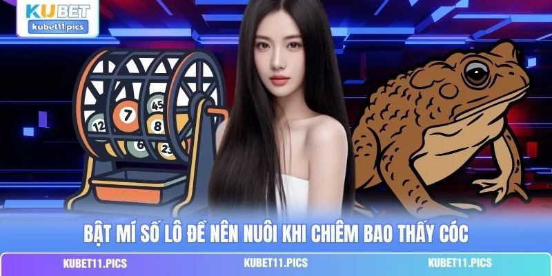 Bật mí số lô đề nên nuôi khi chiêm bao thấy cóc Bật mí số lô đề nên nuôi khi chiêm bao thấy cóc