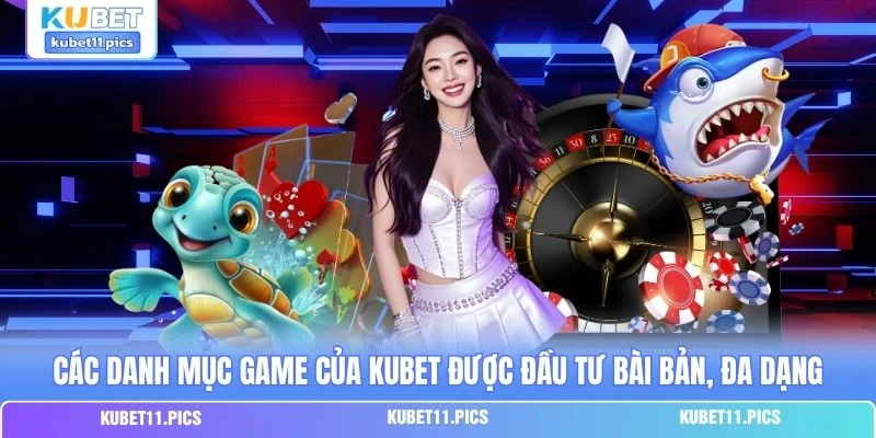 Các danh mục game của Kubet được đầu tư bài bản, đa dạng Các danh mục game của Kubet được đầu tư bài bản, đa dạng